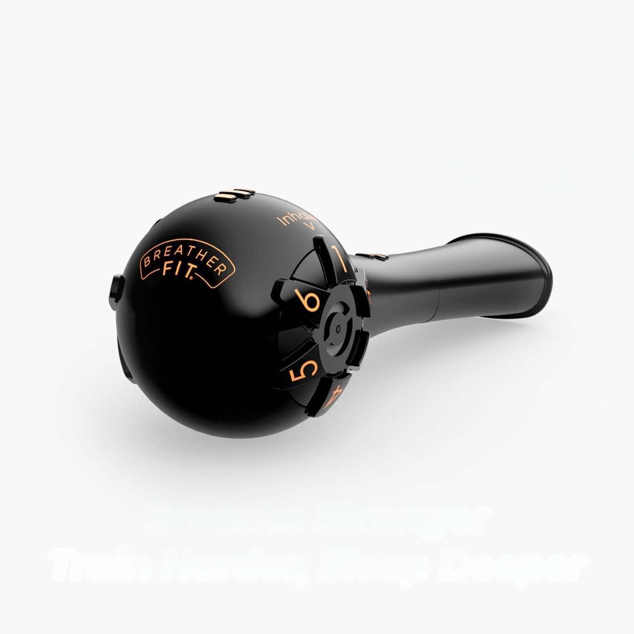 Тренажер дыхательный для легких Breather STRONG сильный уровень сопротивления Черный (1104)