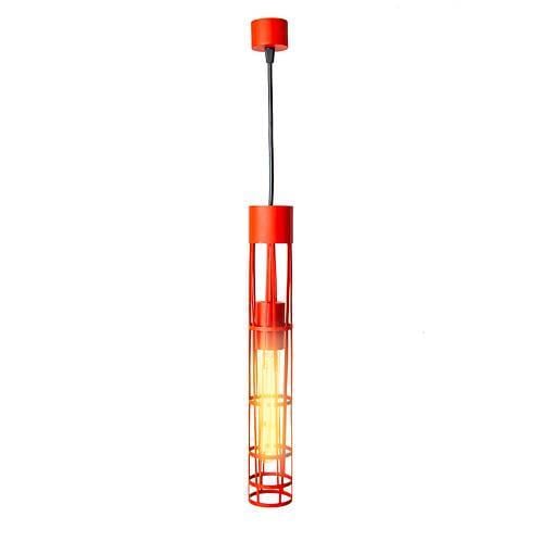 Подвесной светильник MSK Electric Flow NL-6040 в стиле лофт E27 40 Вт IP 20 Красный (1930997864)