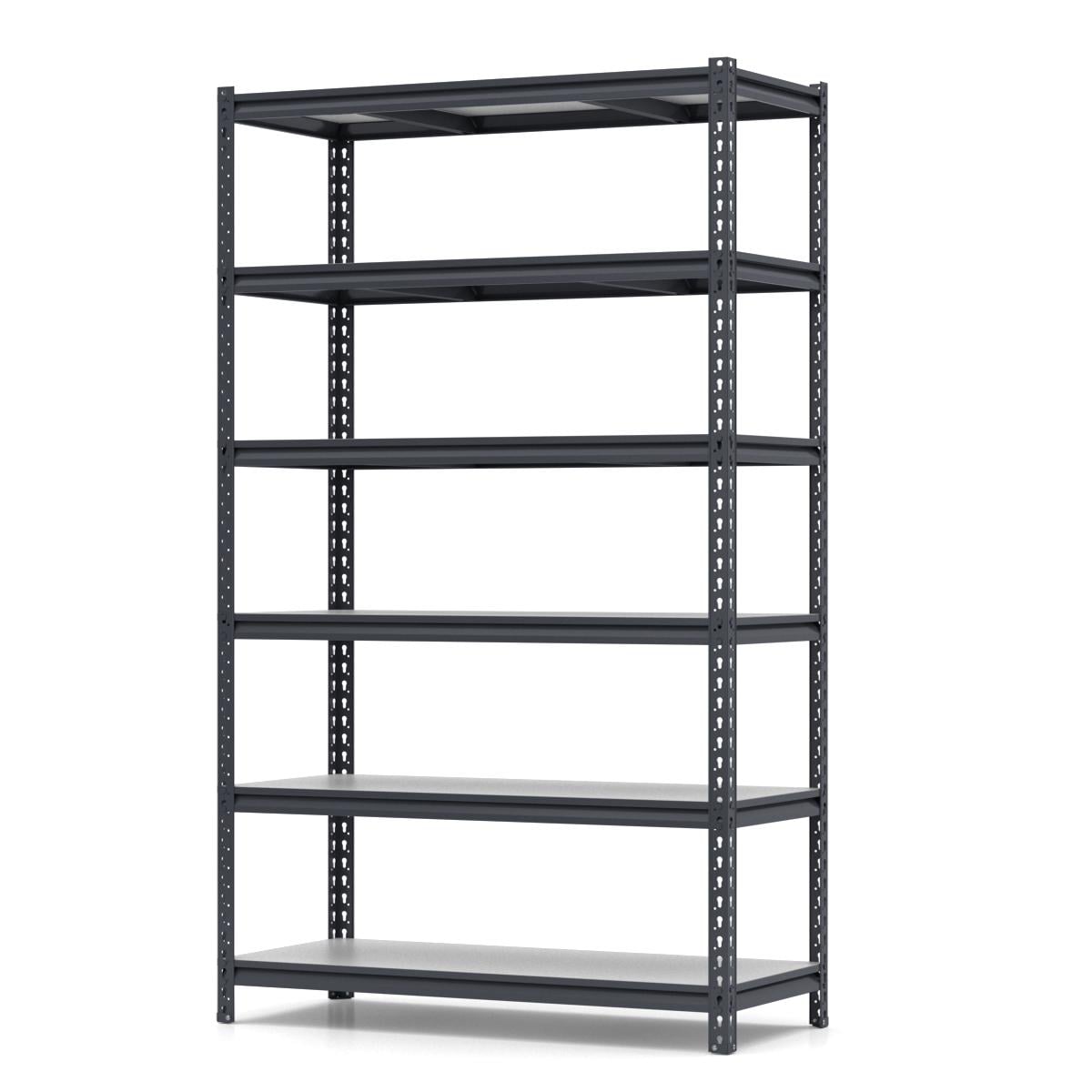 Стеллаж PIN Strong металлический покрашенный 6 полок из ламинированного ДСП 2500х1340х300 мм