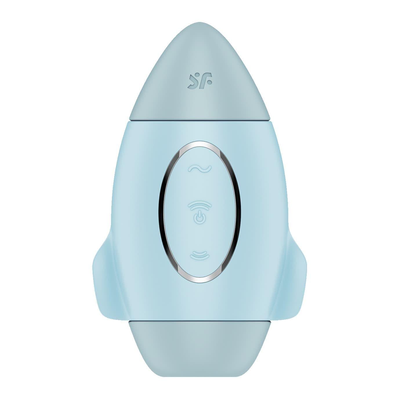 Стимулятор вакуумный Satisfyer с вибрацией Mission Control Blue
