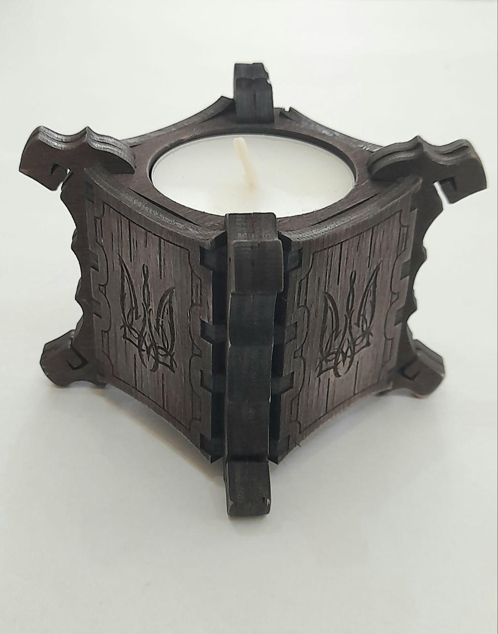 Підсвічник Гранд Презент 87 Тризуб 6,3 см (23445) - фото 2