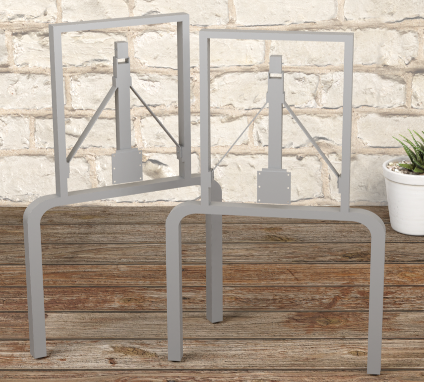 Ножки раскладные Арекс для прямоугольного стола Серый (19419252)