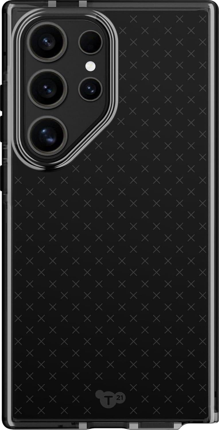 Чехол силиконовый противоударный Tech21 Evo Check T21-10680 для Samsung Galaxy S24 Ultra 6,8" Black