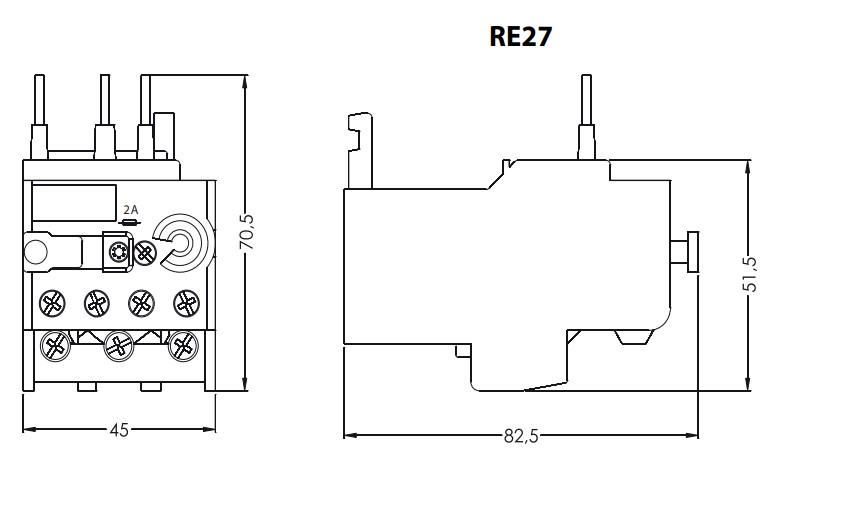 Реле теплове ETI RE27D-17 11-17 A для CEM9-25 (4642412) - фото 2