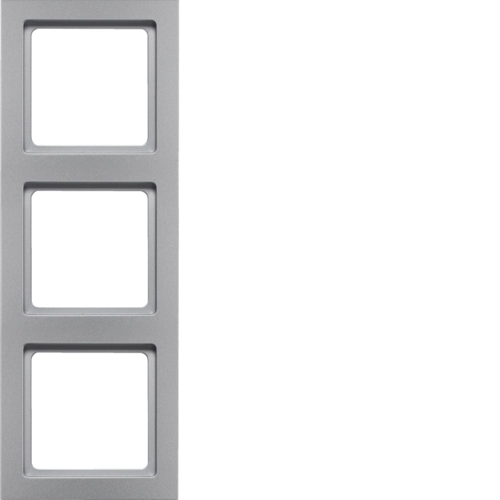 Рамка Berker Q.3 тримісна Алюміній (10136094)