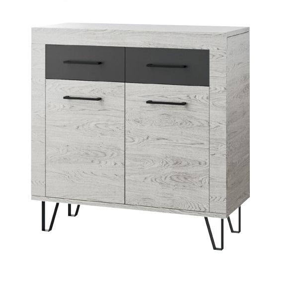 Комод в гостиную Світ меблів Рио 2Д Аляска/Антрацит