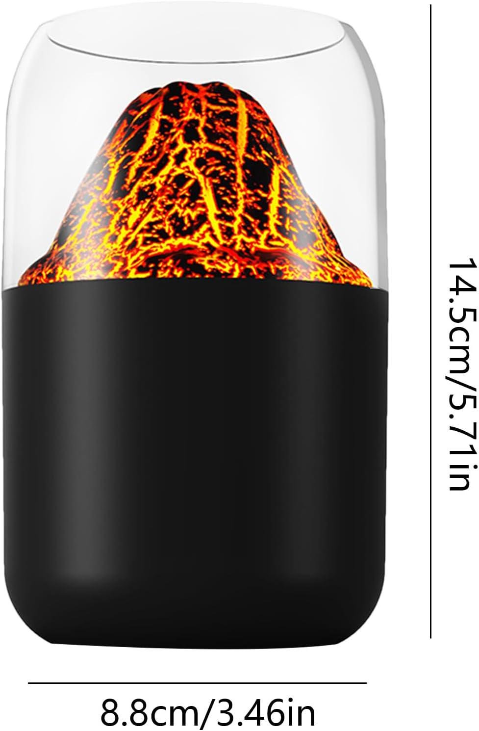 Увлажнитель воздуха LAMP JSQ-2 Вулкан с эффектом пламени и подсветкой Черный - фото 4 Увлажнитель воздуха LAMP JSQ-2 Вулкан с эффектом пламени и подсветкой Черный - фото 4