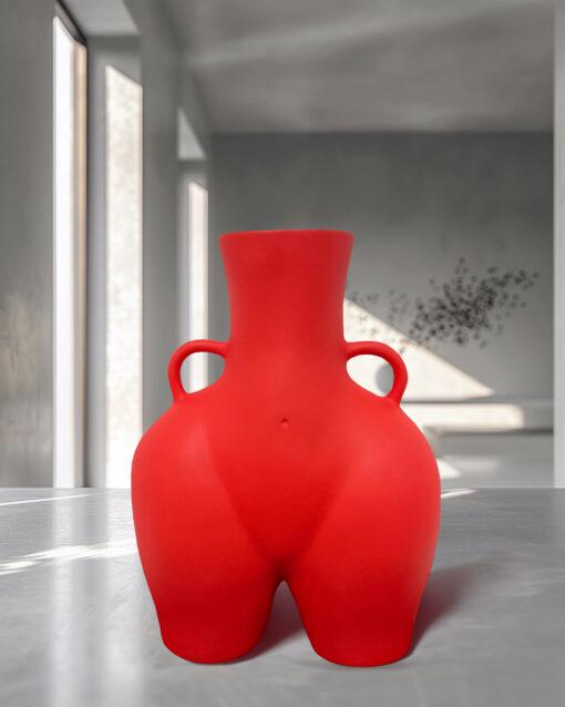 Ваза BIG LOVE 34х28 см Красный матовый