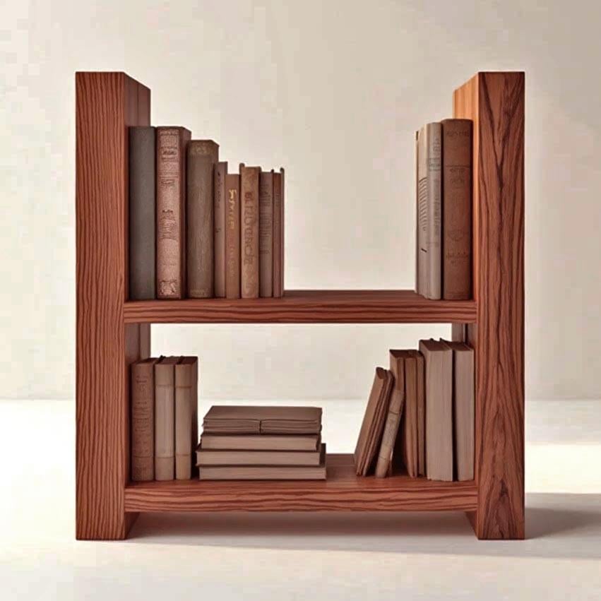 Полка книжная настольная из дерева Опера Шафран (КПА-015406)