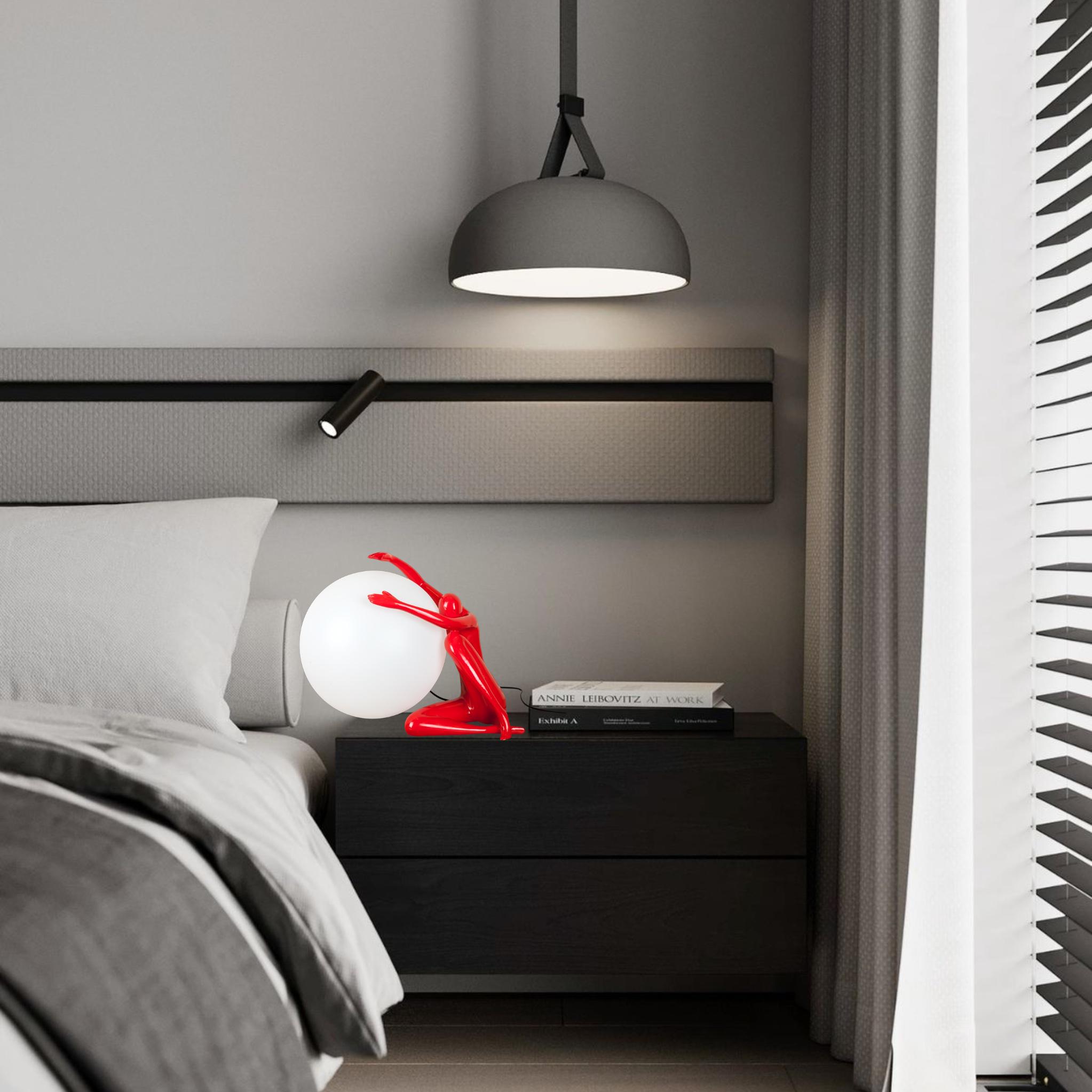 Настільна лампа 999-004 Куля Lady 30 см Red (999-004 RED) - фото 4