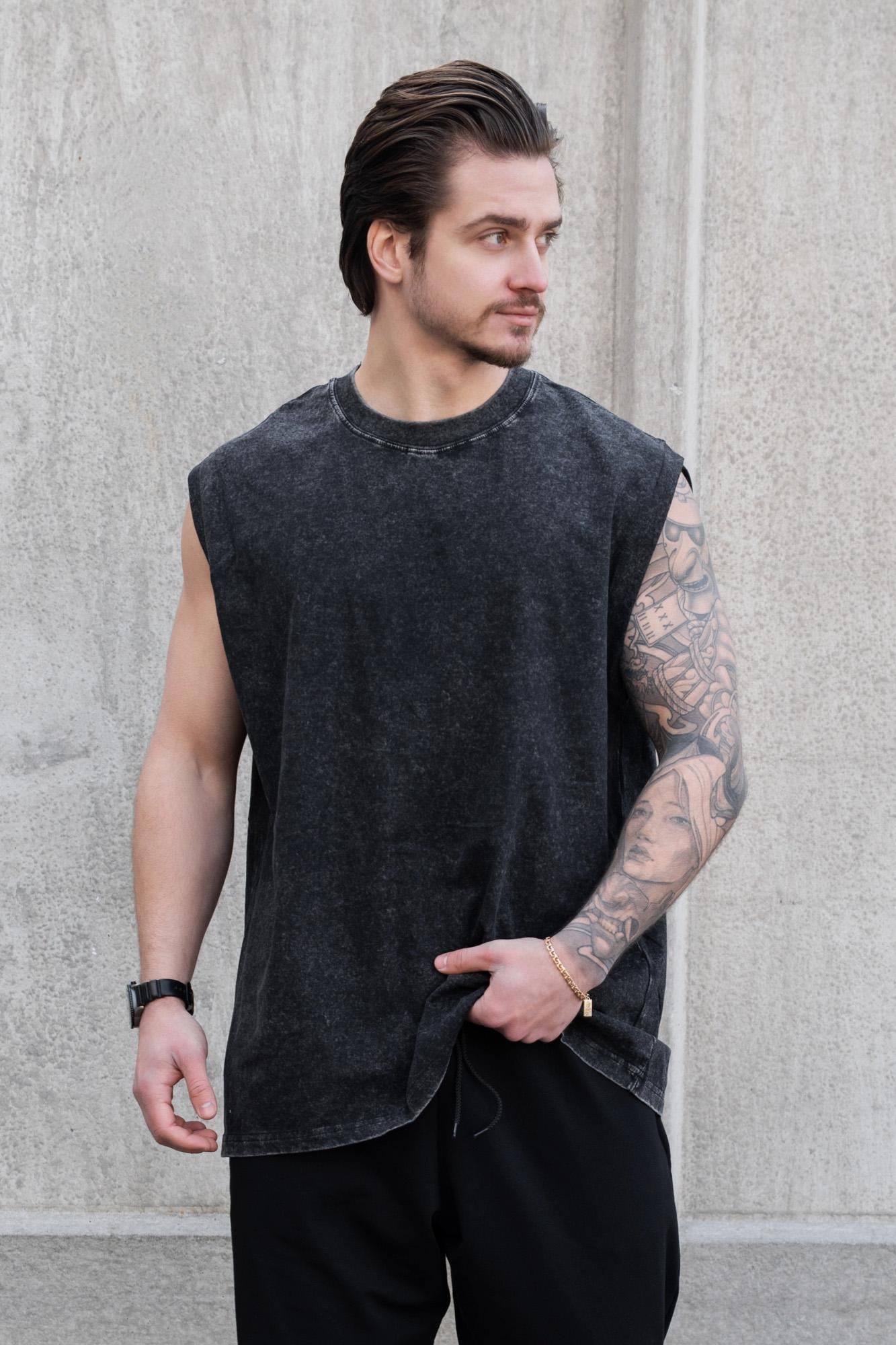 Майка виварена вінтажна спортивна Without Dante S/M Black (S/M8056170 8056171)