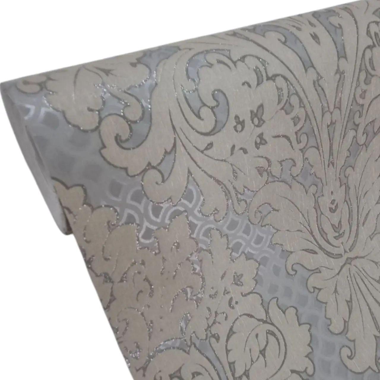 Обои виниловые на флизелиновой основе Marburg с кофейным узором 10,05x1,06 Серый (57553)