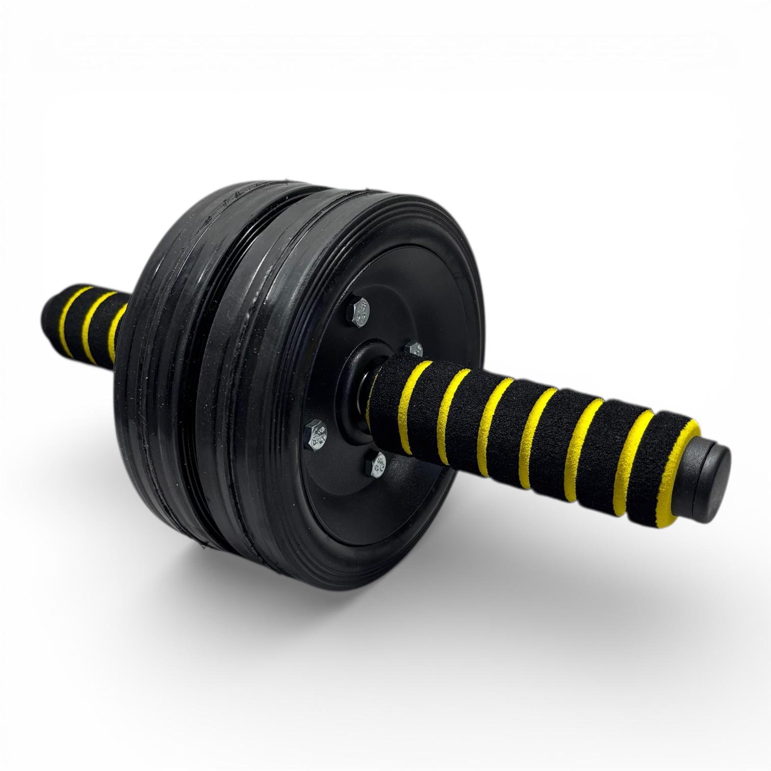 Ролик для преса Міць колесо подвійне Чорно-жовтий оксамит (31323896) Ролик для преса Міць колесо подвійне Чорно-жовтий оксамит (31323896)