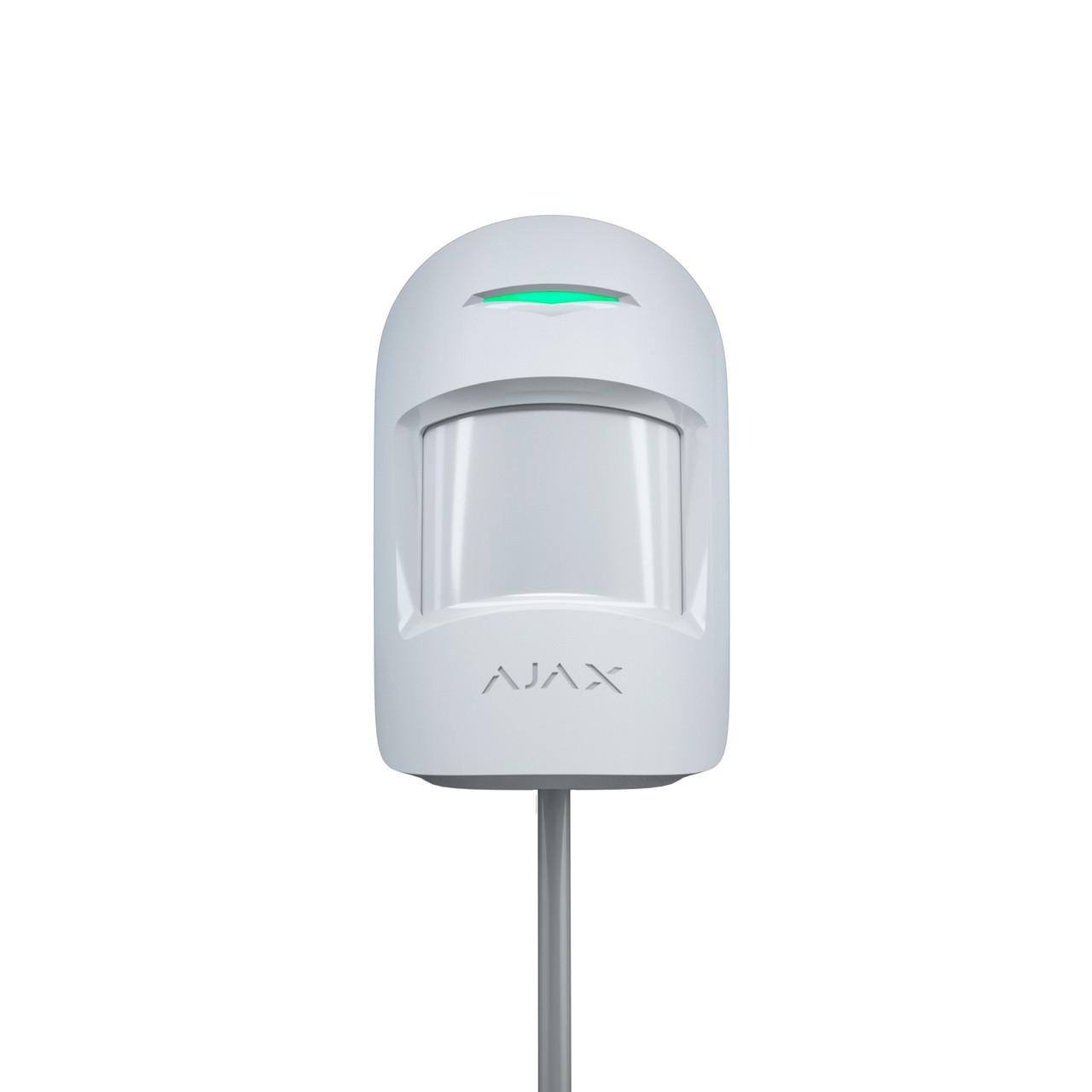 Датчик руху дротовий кімнатний Ajax MotionProtect Plus Fibra з додатковим мікрохвильовим сенсором White (3191113310) Датчик руху дротовий кімнатний Ajax MotionProtect Plus Fibra з додатковим мікрохвильовим сенсором White (3191113310)