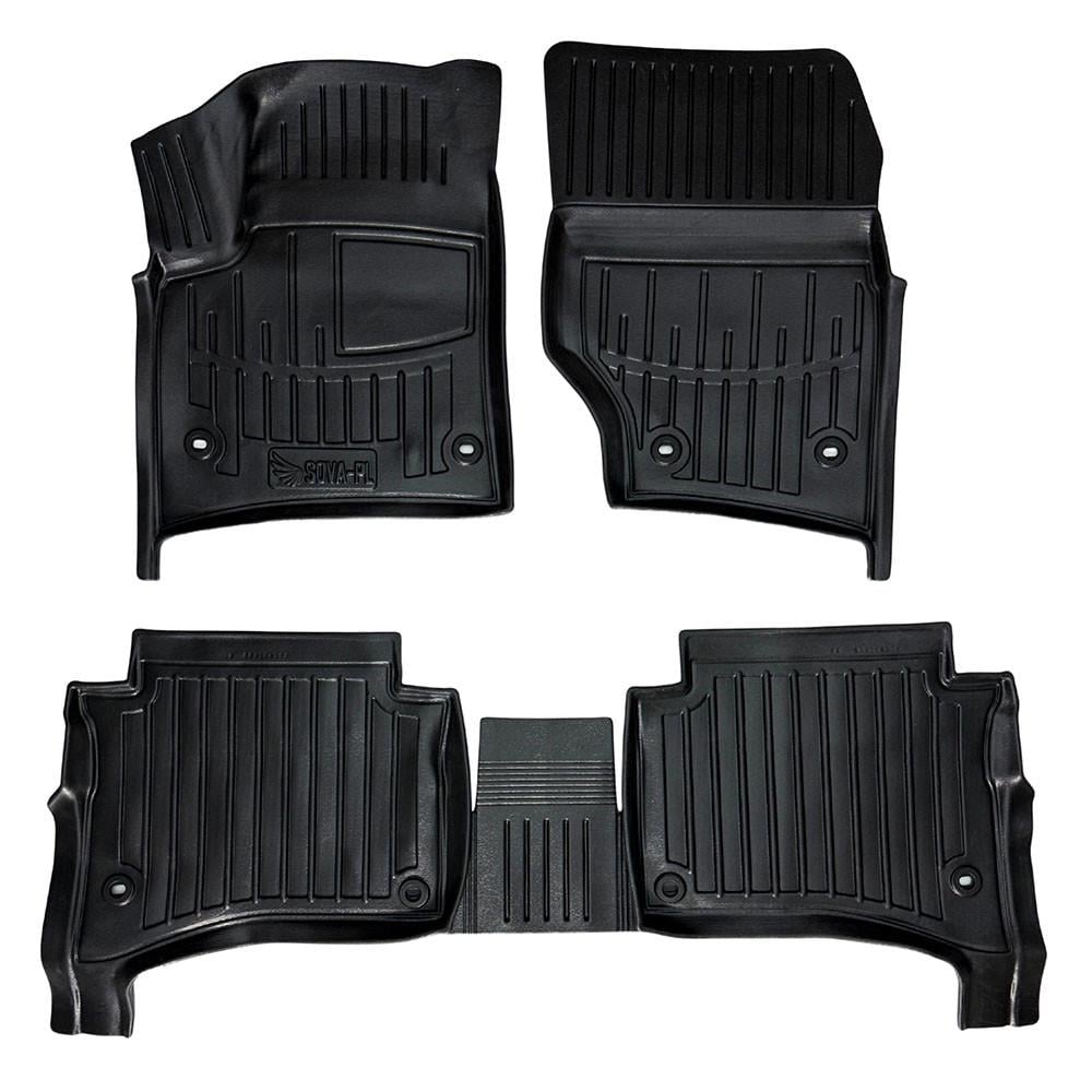 Коврики в салон SOVA-PL для Volkswagen Touareg I 7L 2002-2010 резиновые 5 шт. Черный (28800608) Коврики в салон SOVA-PL для Volkswagen Touareg I 7L 2002-2010 резиновые 5 шт. Черный (28800608)