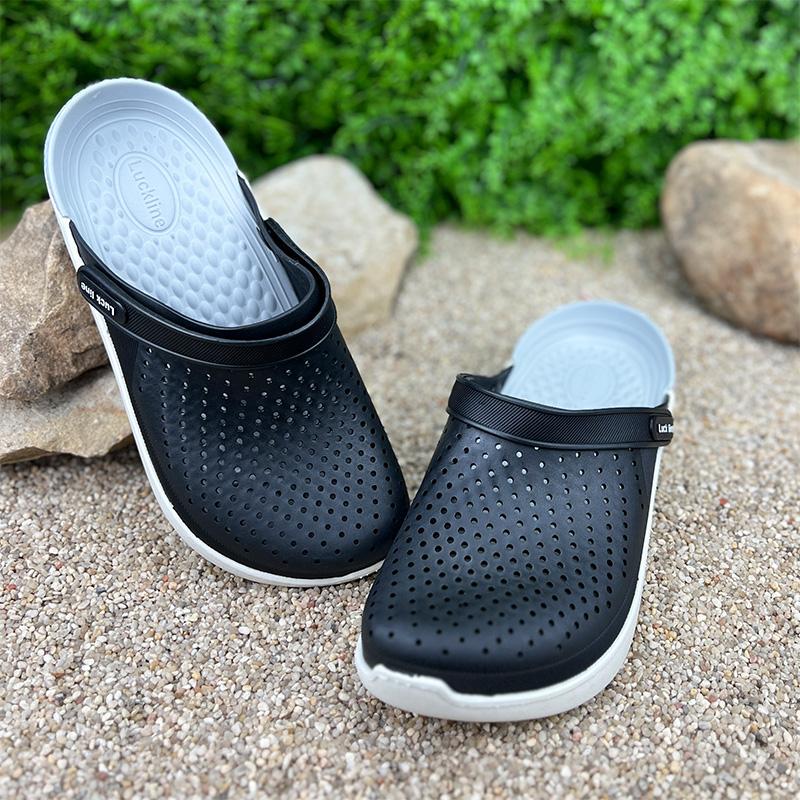 Крокси чоловічі силіконові VS-005017-411 p. 45 29-29,5 см Чорний (63447152)