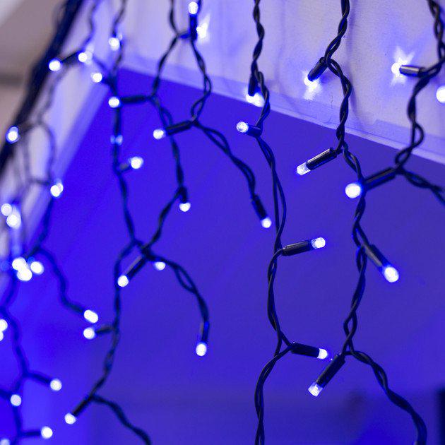 Гирлянда уличная бахрома 4х0,7 м 144LED Синий Гирлянда уличная бахрома 4х0,7 м 144LED Синий