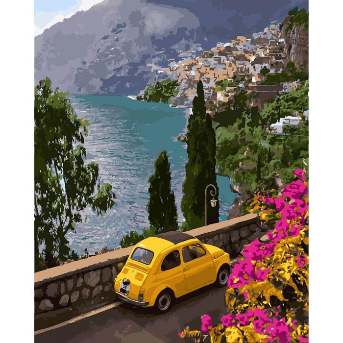 Картина по номерам Идейка Поездка к морю 40x50 см (skl-КНО2739)