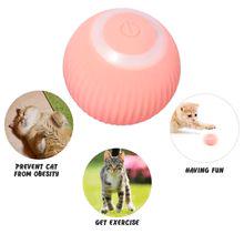 Игрушка интерактивная для кошек и собак со светодиодной подсветкой USB Голубой - фото 4