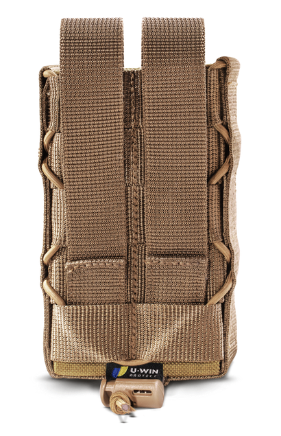 Підсумок Cordura 500D під магазин АК оперативний з пластиковими вставками Койот - фото 3