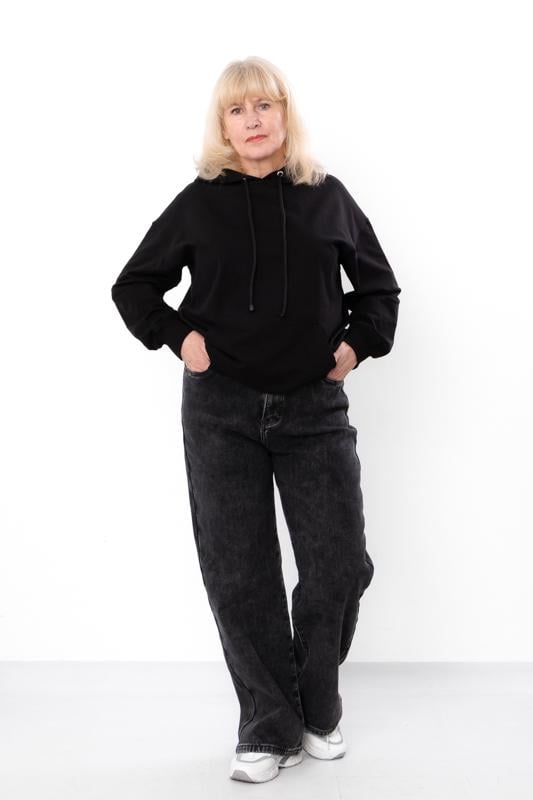 Джинси жіночі зимові Носи Своє батал на хутрі прямого крою р. 31 Графітовий (14296)