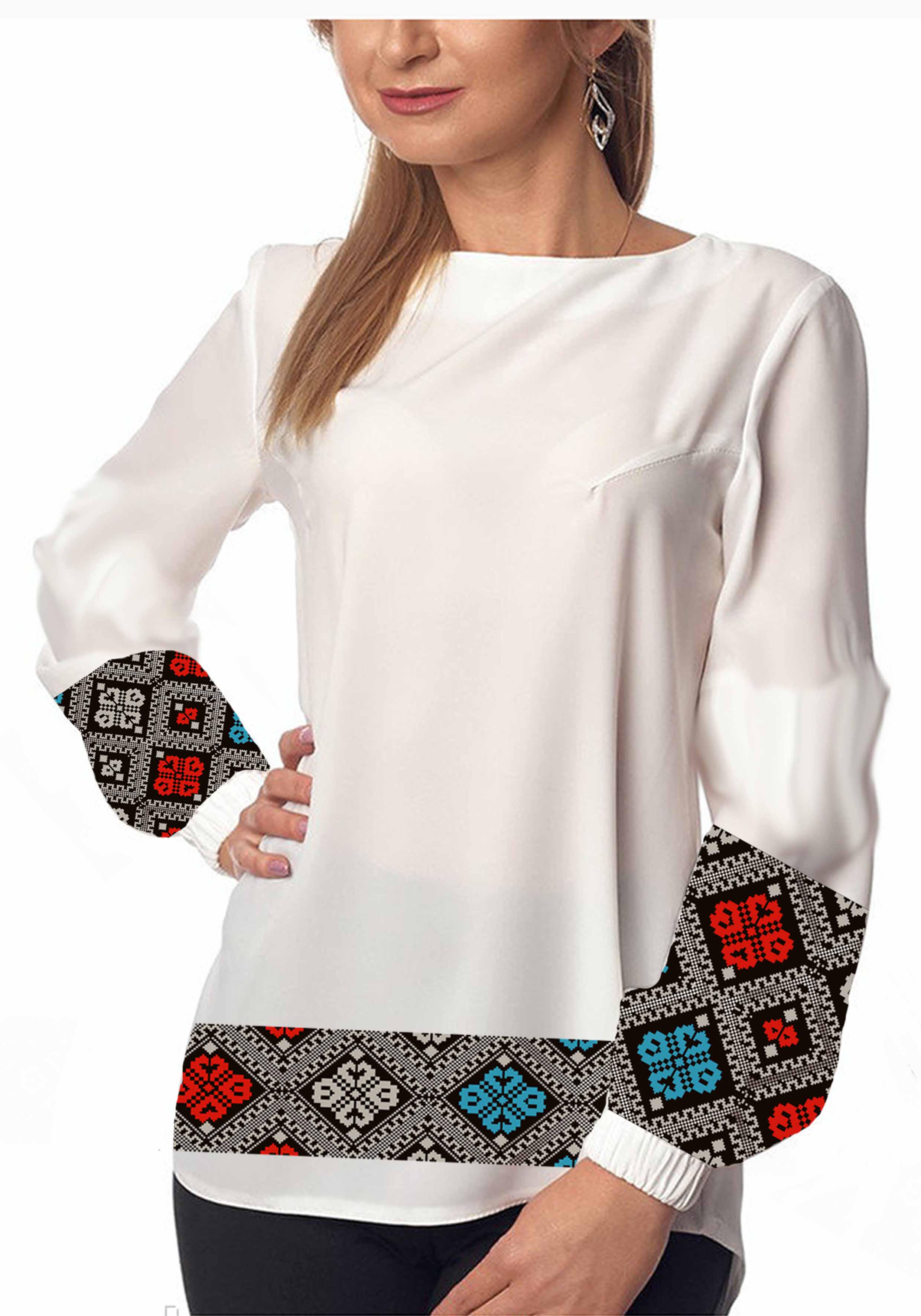 Заготовка для вишивки нитками або бісером сорочка СЖ-80 домоткане полотно Заготовка для вишивки нитками або бісером сорочка СЖ-80 домоткане полотно