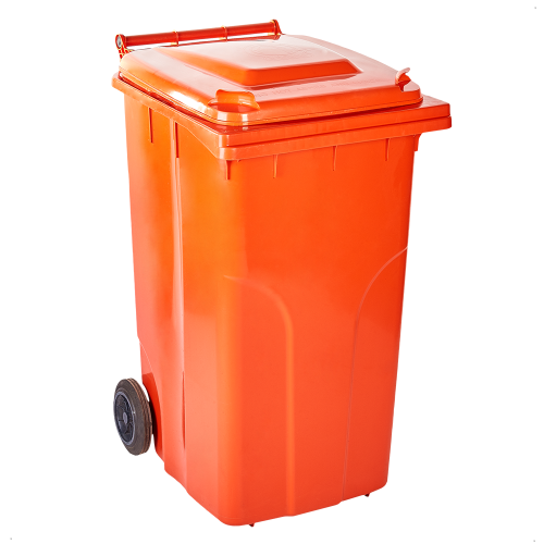 Контейнеры для мусора Алеана для ТБО 120 л Оранжевый