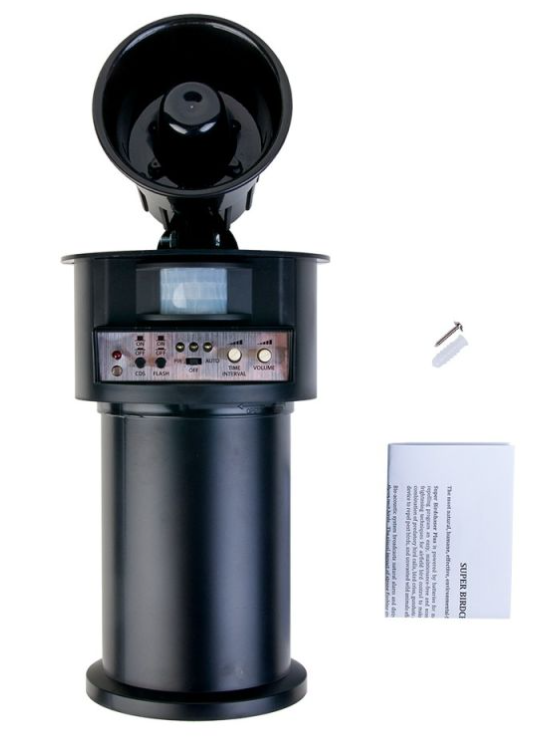 Відлякувач птахів LS-2020BG на батарейках звуки/спалаху/ІК датчик 4000 м2 - фото 4 Відлякувач птахів LS-2020BG на батарейках звуки/спалаху/ІК датчик 4000 м2 - фото 4