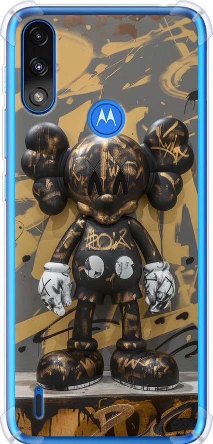Чехол на Motorola E7 Power Bronze kaws (6097sp-2284-42517)