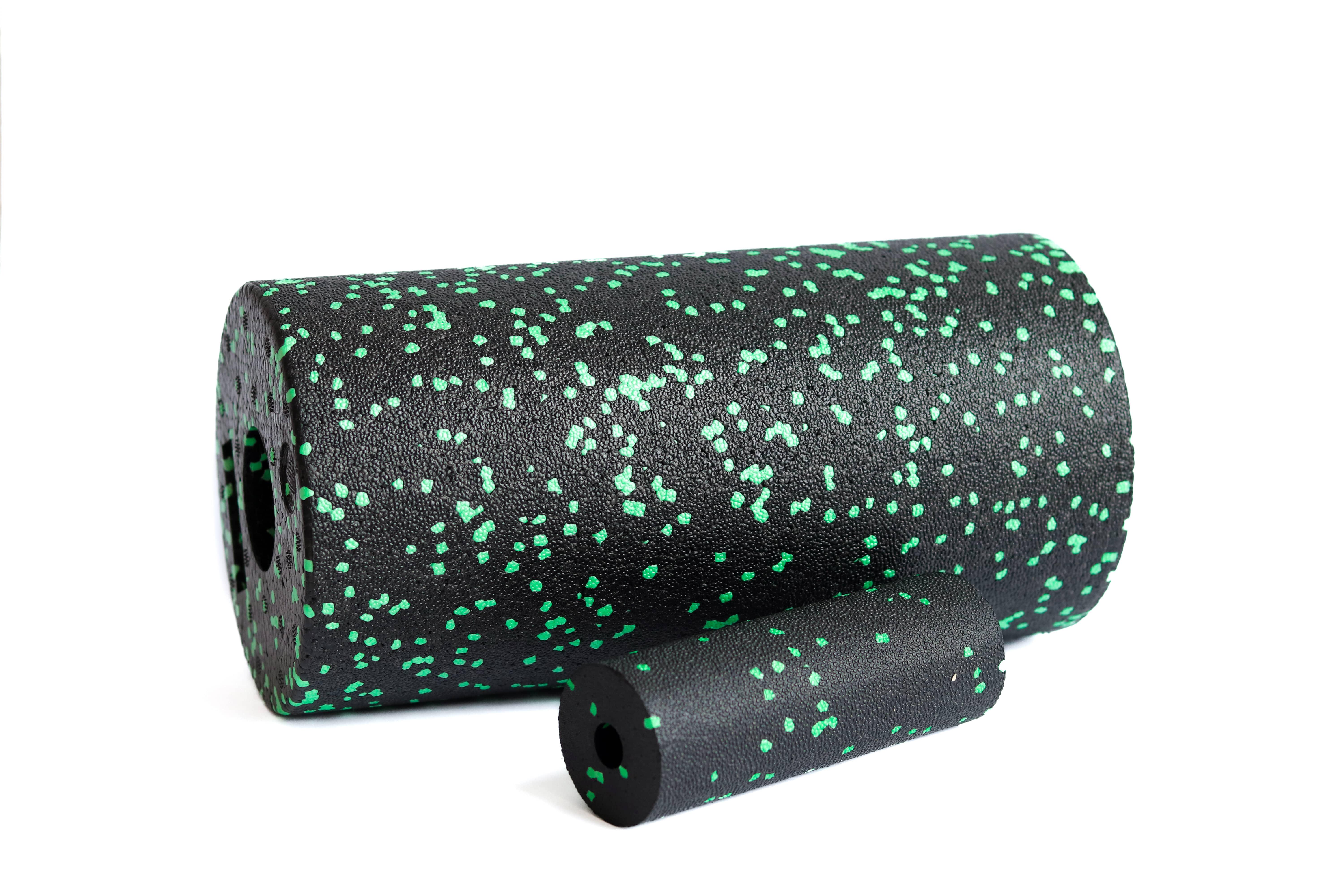 Массажный набор мфр RollerUA ролик 30х15 см и ролик мини 15х5 см Black/Green (11322962) - фото 3