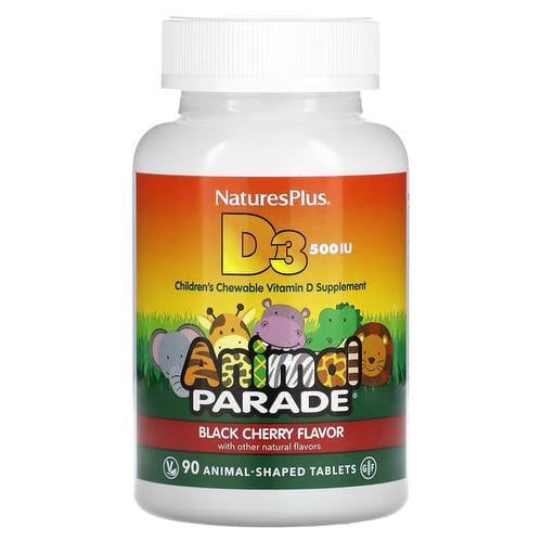 Витамин D3 для детей NaturesPlus Vitamin D3 500 IU 90 Tablets (NAP-29950)