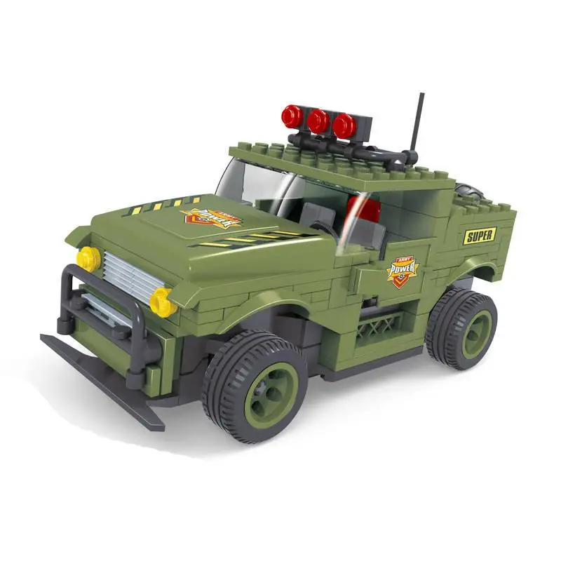 Конструктор Ausini военный джип на радиоуправлении (11717757)