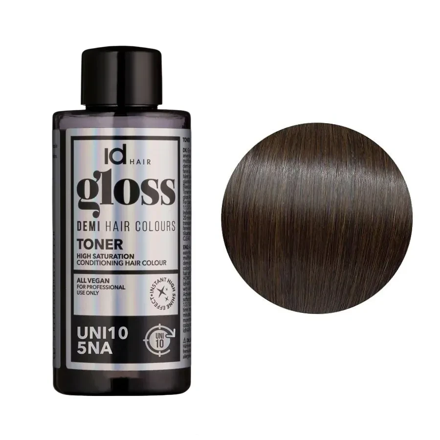 Краска для волос демиперманентная IdHair Gloss Toner 5NA UNI10 5.01 75 мл