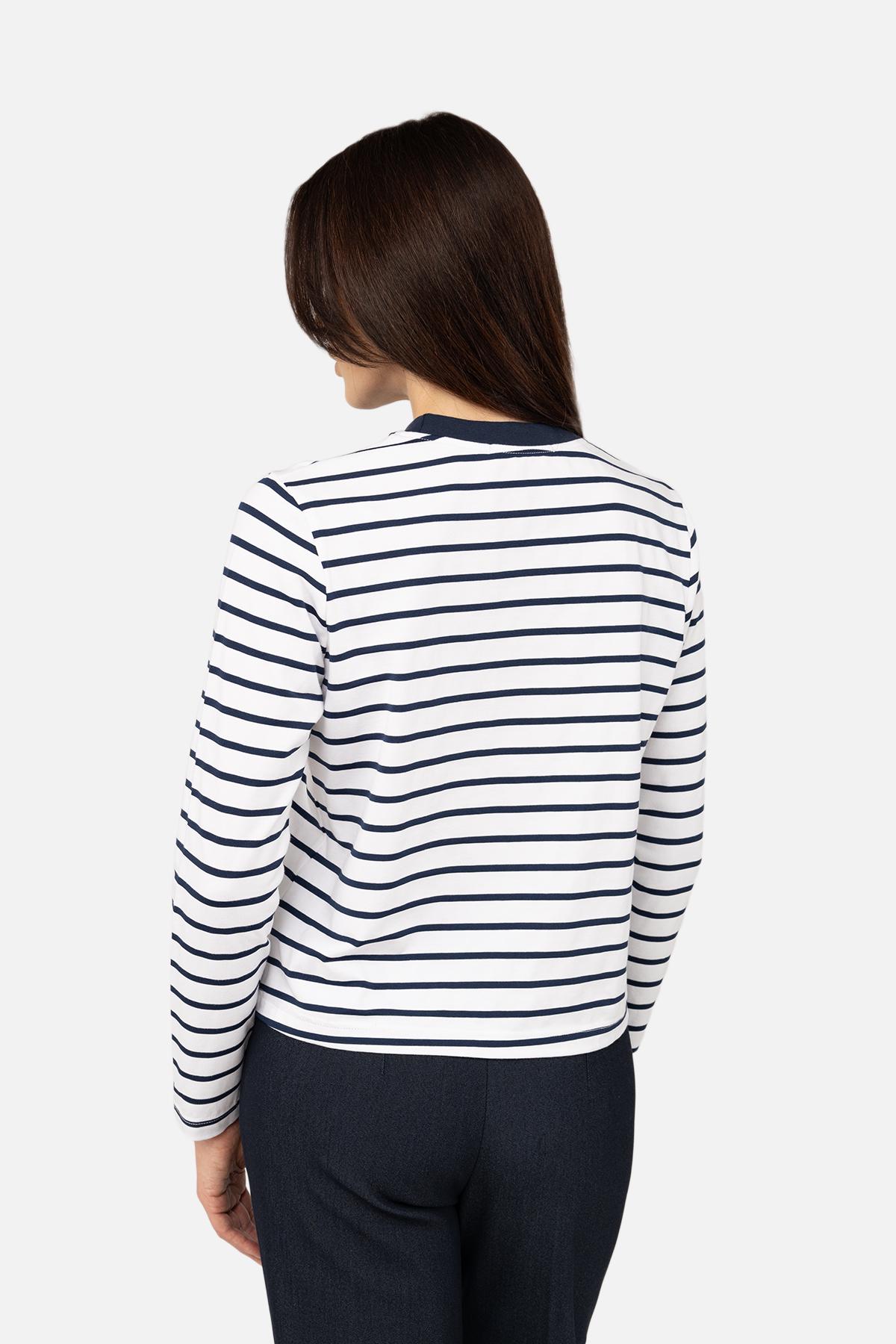 Футболка з довгим рукавом жіноча ЦБ-00266326 р. 44 Білий (SKT001035774) - фото 4 Футболка з довгим рукавом жіноча ЦБ-00266326 р. 44 Білий (SKT001035774) - фото 4