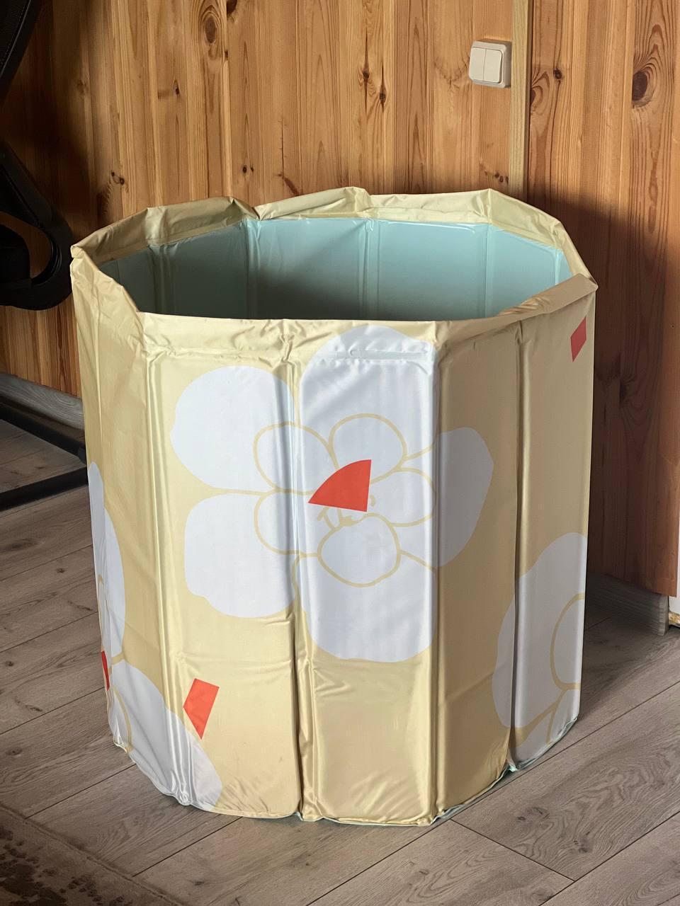 Ванная складная для горячей и холодной воды 70х65 см