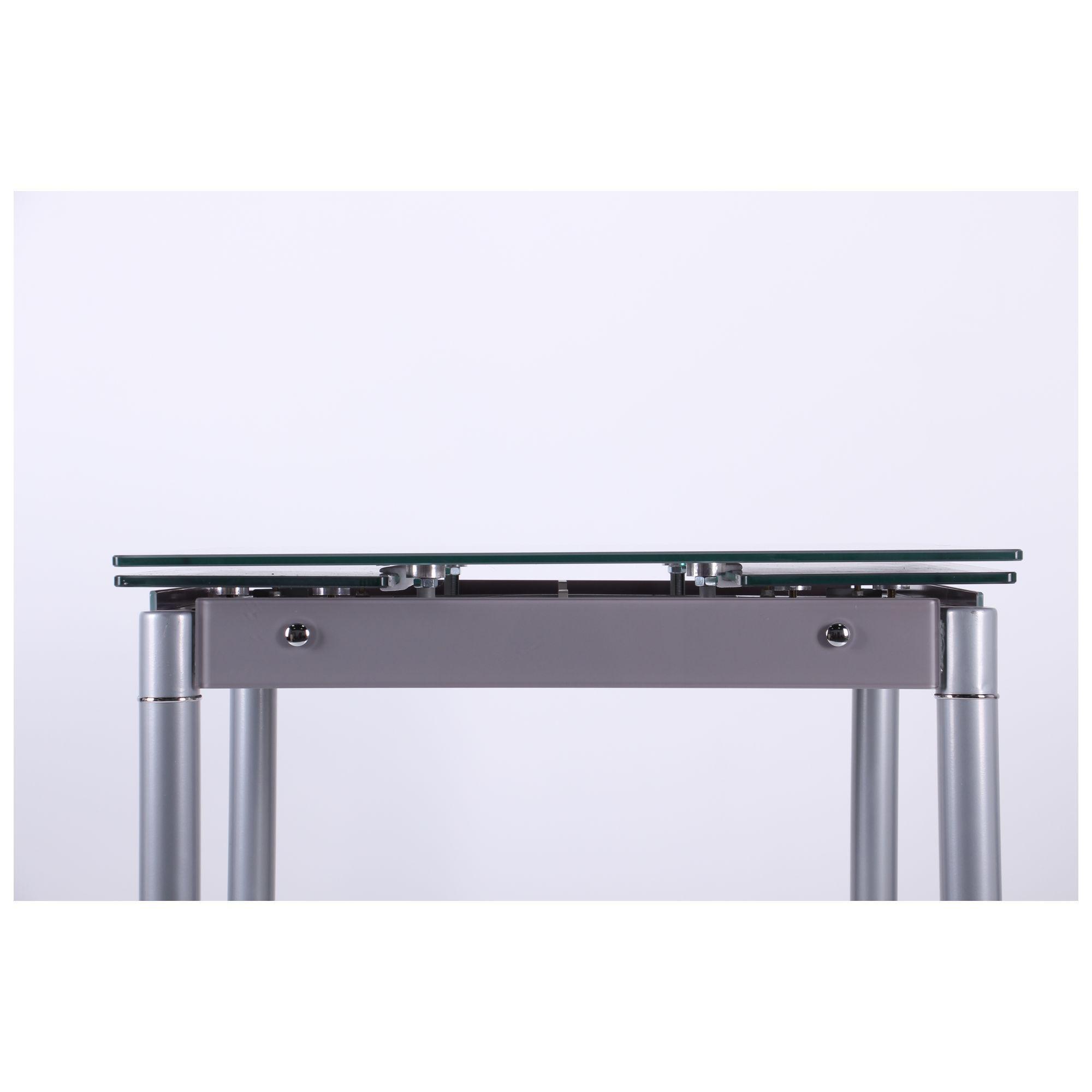 Обідній стіл AMF Челсі 750+450х700х760 сталь Сірий/Платина - фото 7 Обідній стіл AMF Челсі 750+450х700х760 сталь Сірий/Платина - фото 7