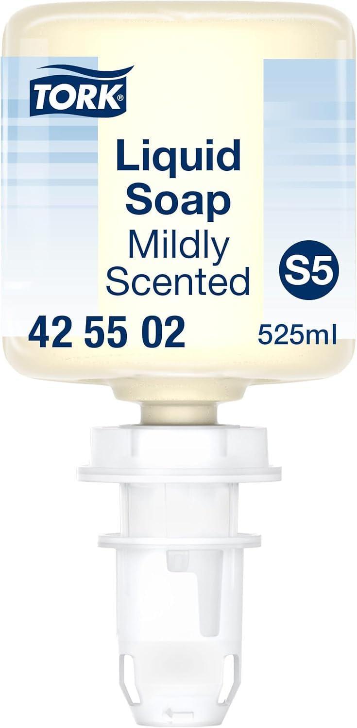 Мыло жидкое для рук Tork с легким ароматом 525 мл с системой S5 1 нажатие 1-1,7 мл 525 порций картридж (425502)