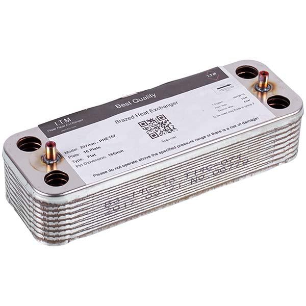 Теплообменник пластинчатый ГВС Zilmet 16 пластин для газового котла Ariston 998483 (00000050926)