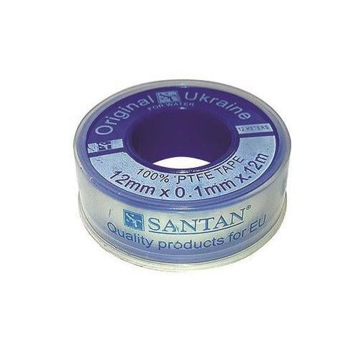 Фум лента SANTAN 12 х 0,1 мм х 12 м Синий (41159)