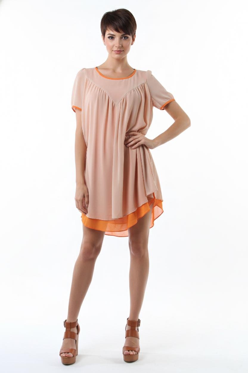 Туника пляжная Number Nine NN-175 летняя S Терракотовый (17852149)