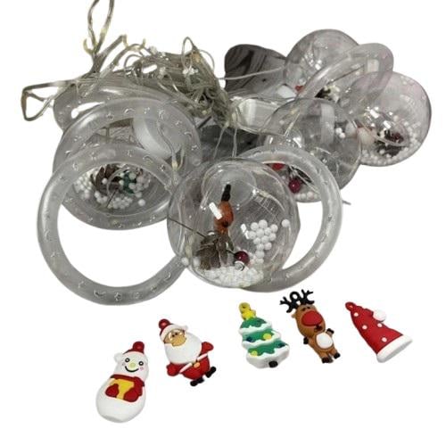 Гирлянда-штора Кольца с фигурами 3 м