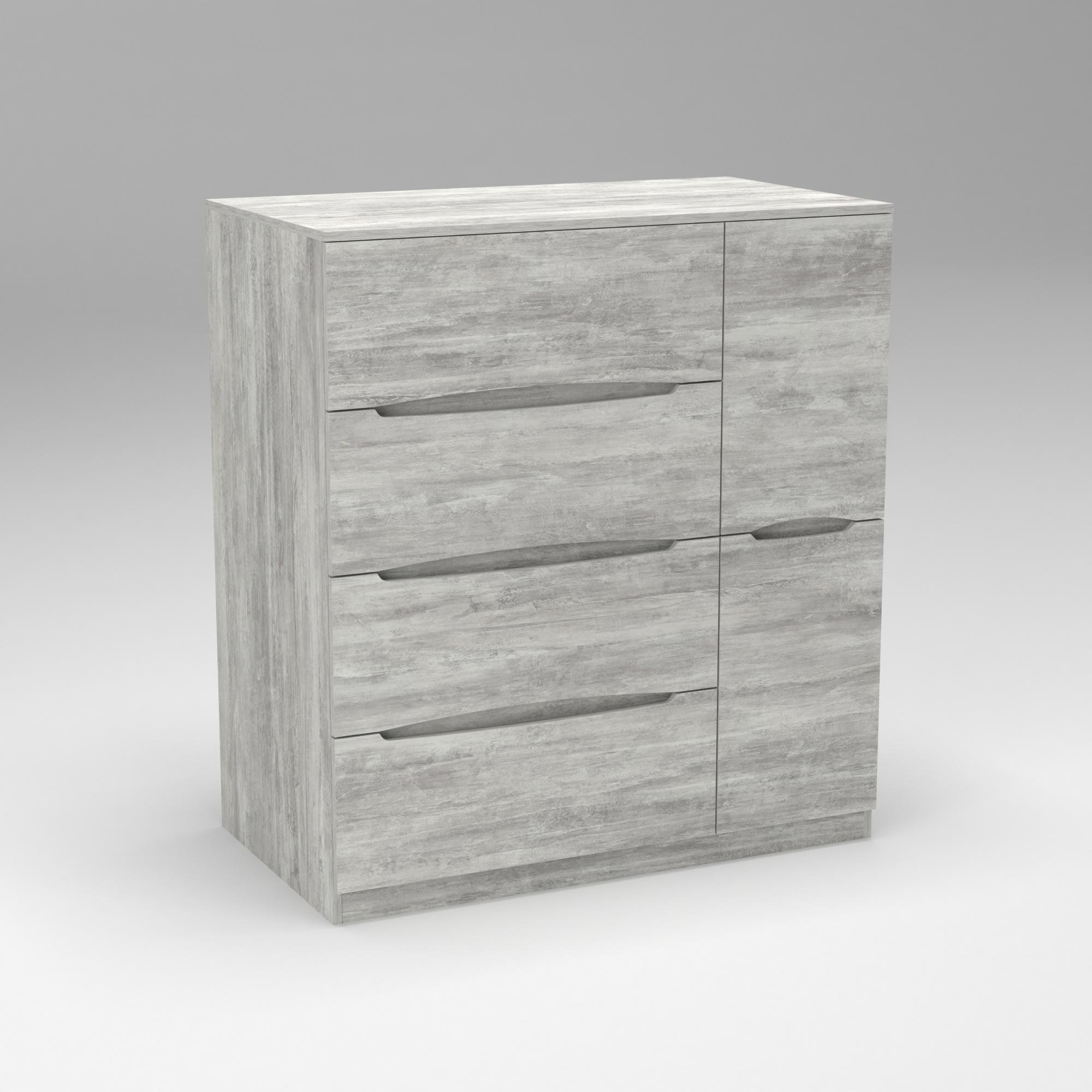 Комод Континент Дельта №2 1090х610х1200 мм Урбан Лайт (23244)