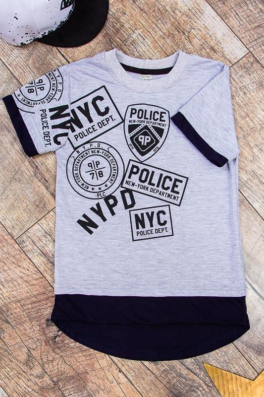 Футболка для мальчика high-low Носи свое 110 см Серый (612101-v11)