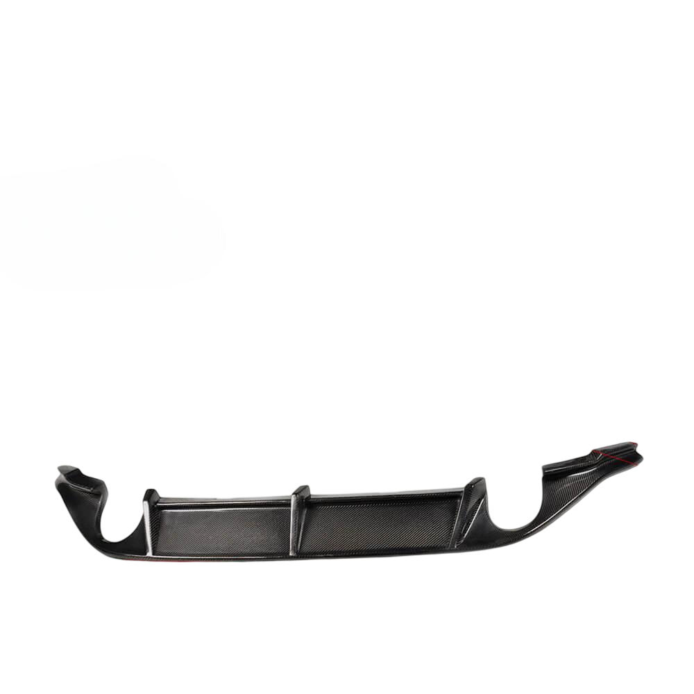 Диффузор заднего бампера DDCarbon V3 для Base/GTI HB 2012-2017 для Volkswagen Golf 7/E-Golf 2012-2020 гг. натуральный карбон (148422)