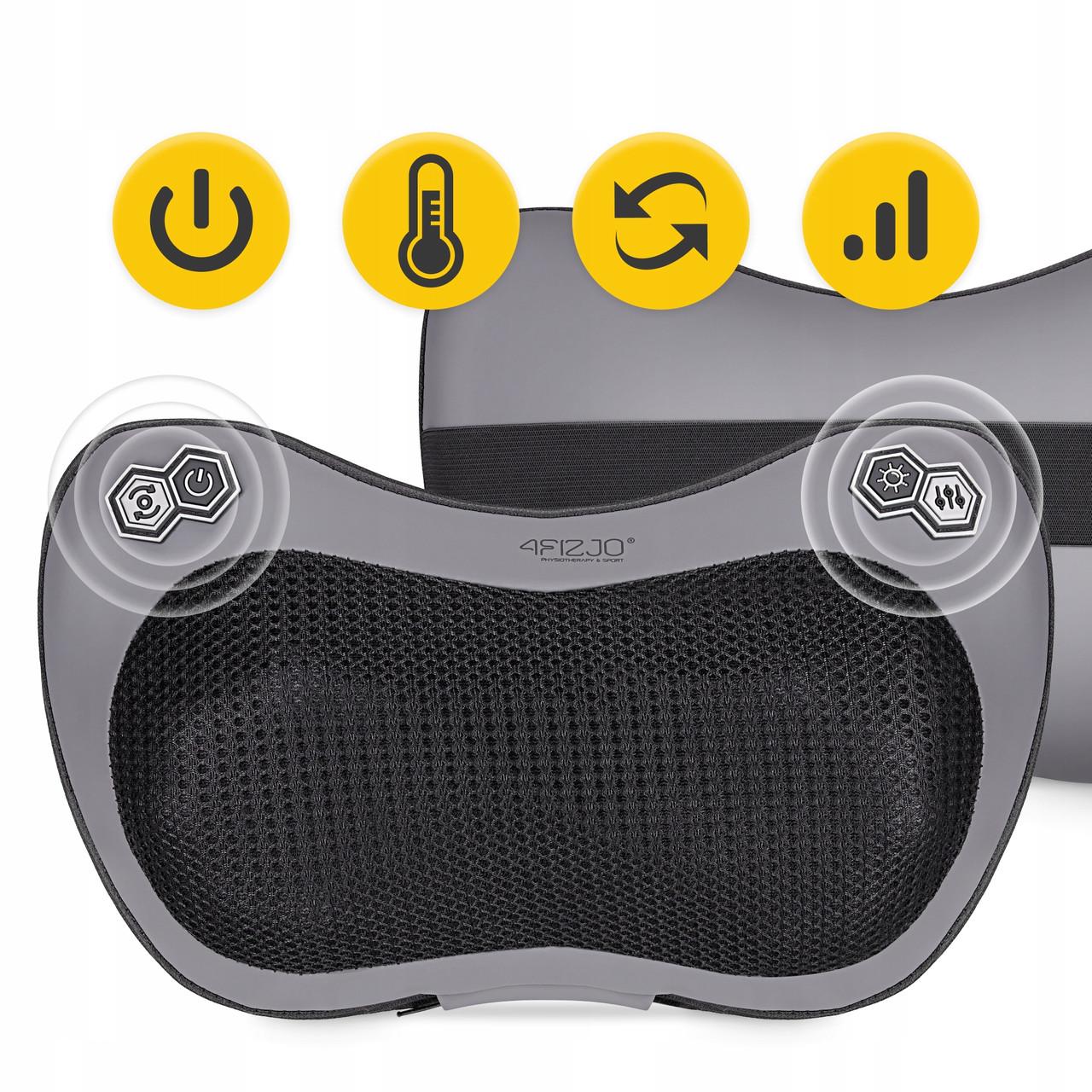 Подушка-масажер 4FIZJO Shiatsu Pro+ Black (P-5907739319159) - фото 4 Подушка-масажер 4FIZJO Shiatsu Pro+ Black (P-5907739319159) - фото 4