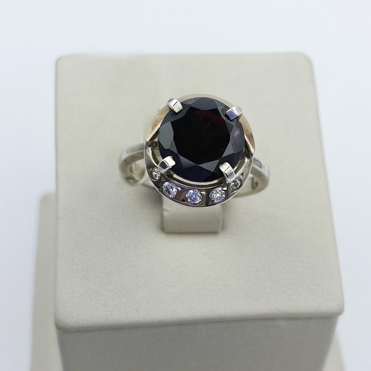 Кольцо серебряное с гранатом р. 17 4,53 г (1983416836)