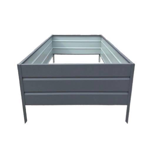Грядка высокая теплая из металла 300х1000х2500 мм Графитовый (14614296)