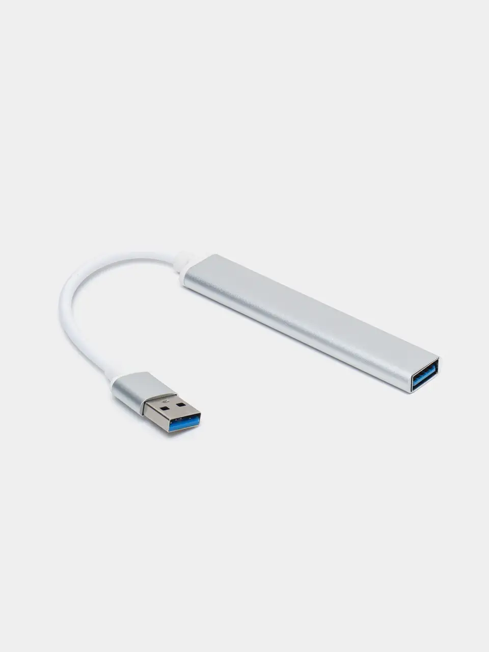 Хаб AC-500 Type-C to RJ45/HDMI USB cable порты 3 USB 3.0/1 RJ45/Ethernet/1 HDMI Серебристый (01460) - фото 1