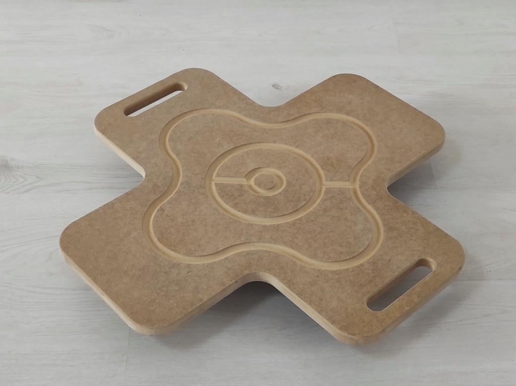 Доска балансировочная с лабиринтом Double 610х610х80 мм