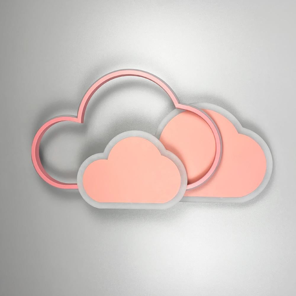 Люстра потолочная детская LED Light House LNF-17455 28W в виде облака Розовый